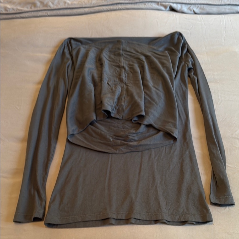 Splendid Gray Women's Long Sleeve Top size S